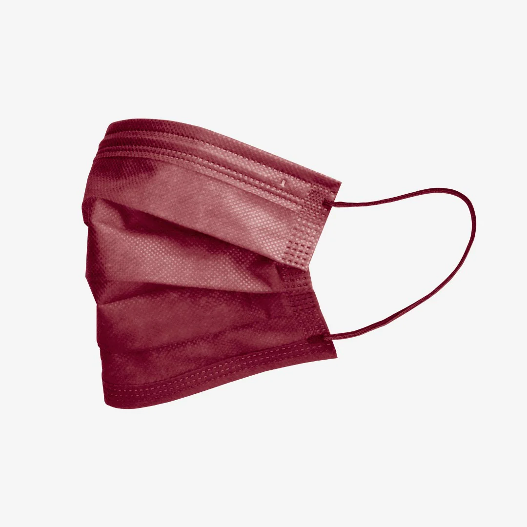 Máscara Descartável Protect Plus Type IIR Bordô