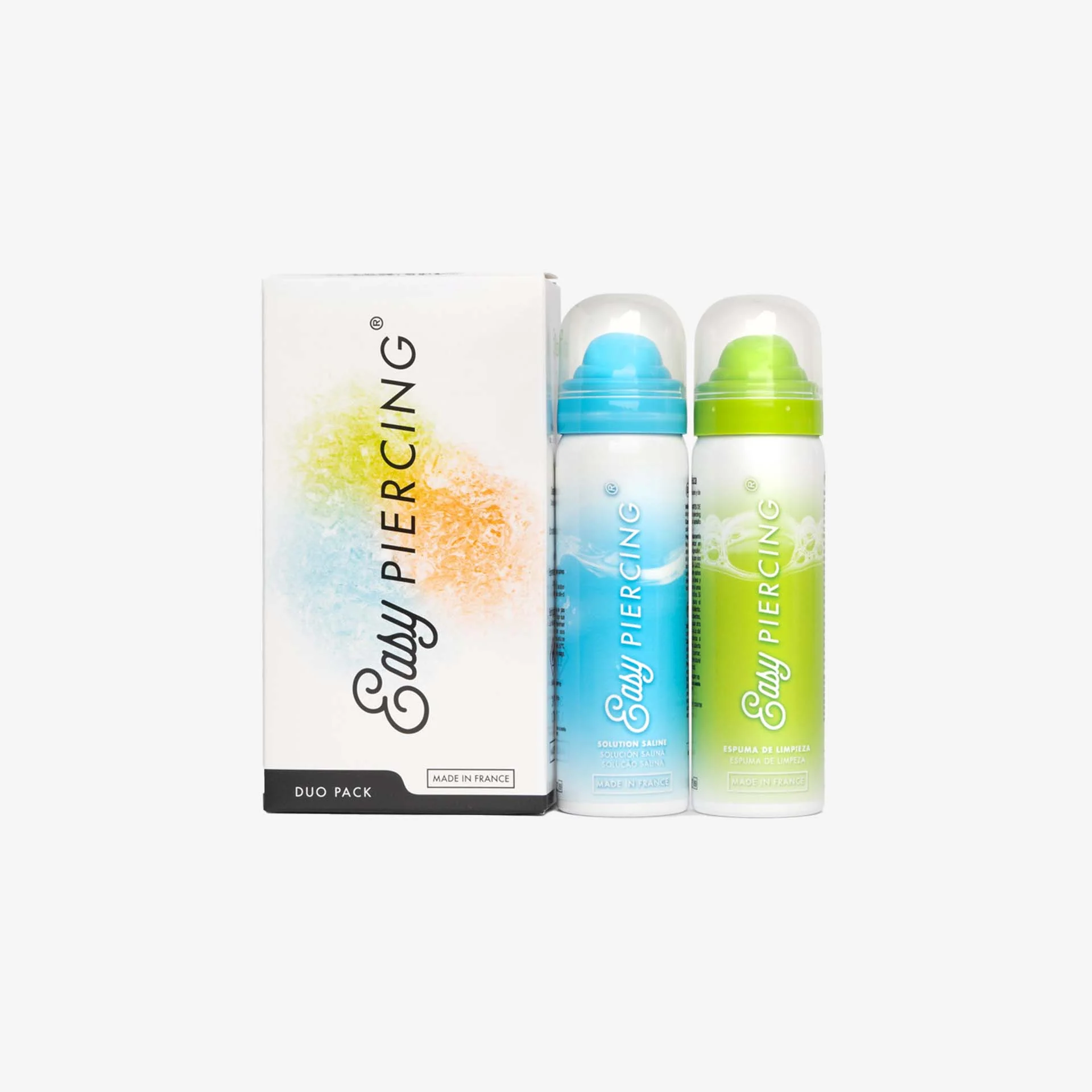 Easypiercing Duo Pack Gel Limpeza Suave e Solução Salina