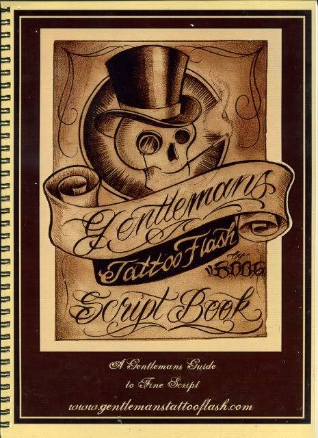 Gentlemans Tattoo Flash Script Book by Boog