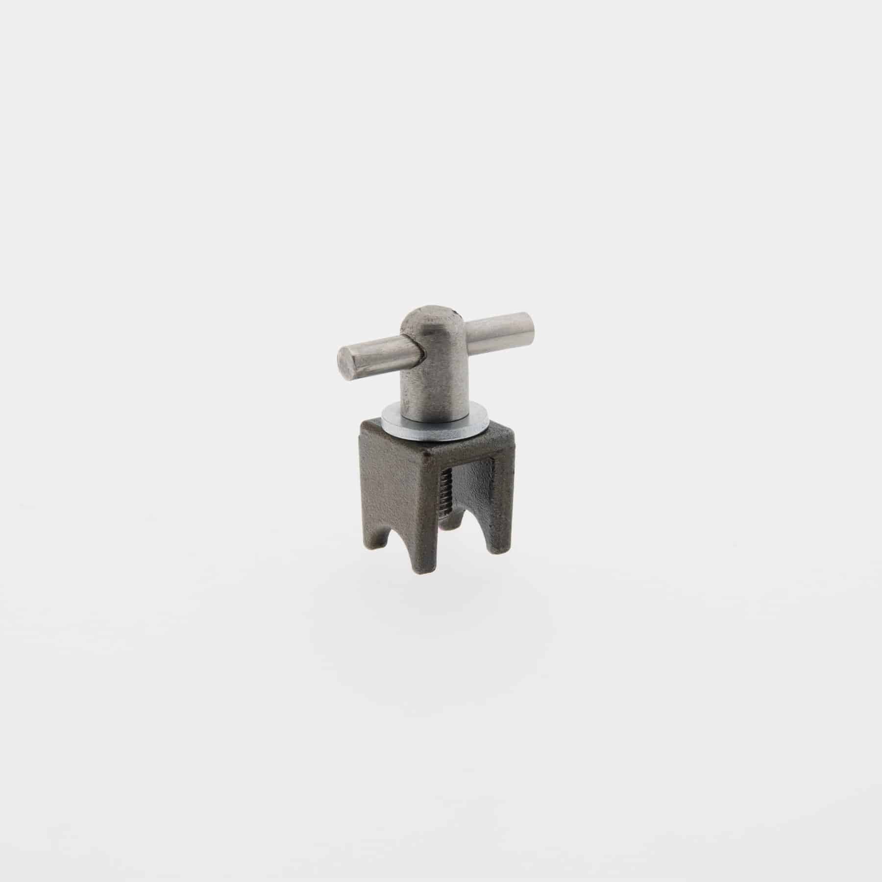 Micky Sharpz Collar e Wing Nut em Aço Escuro 