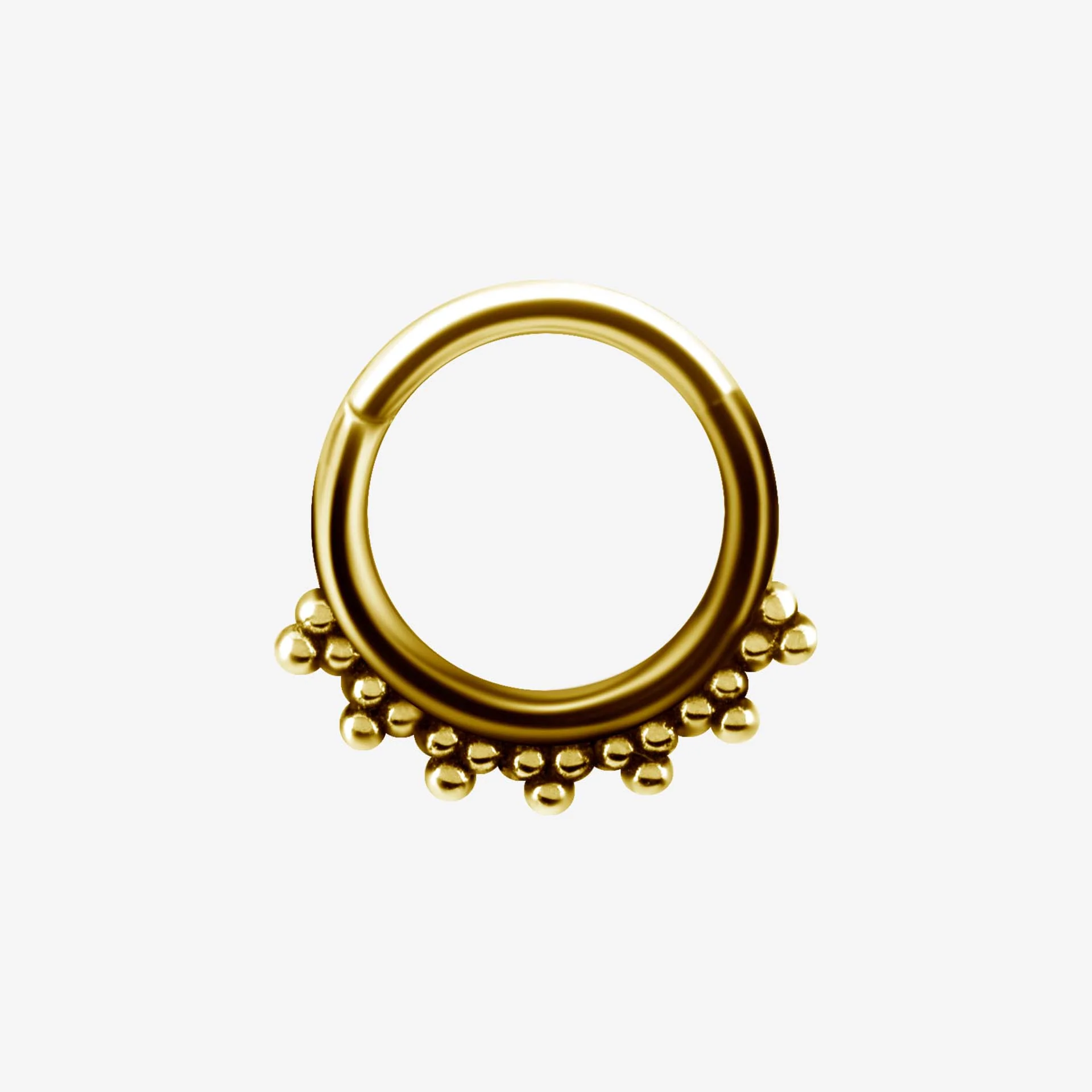 Piranha Argola Hinged Tribal Mini Balls Steel Zirconline