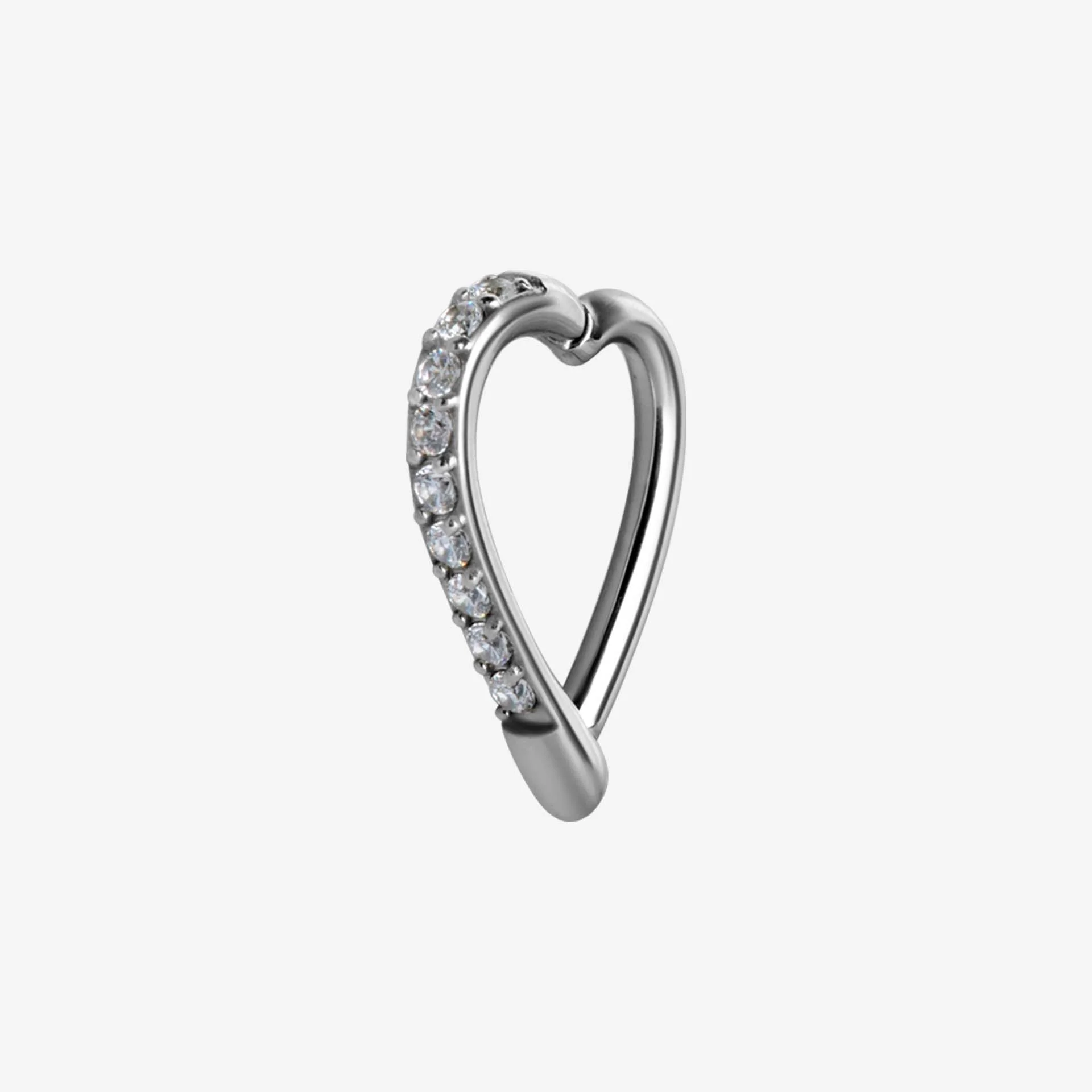 Piranha Banana Heart Multi Jewelled Steel Basicline