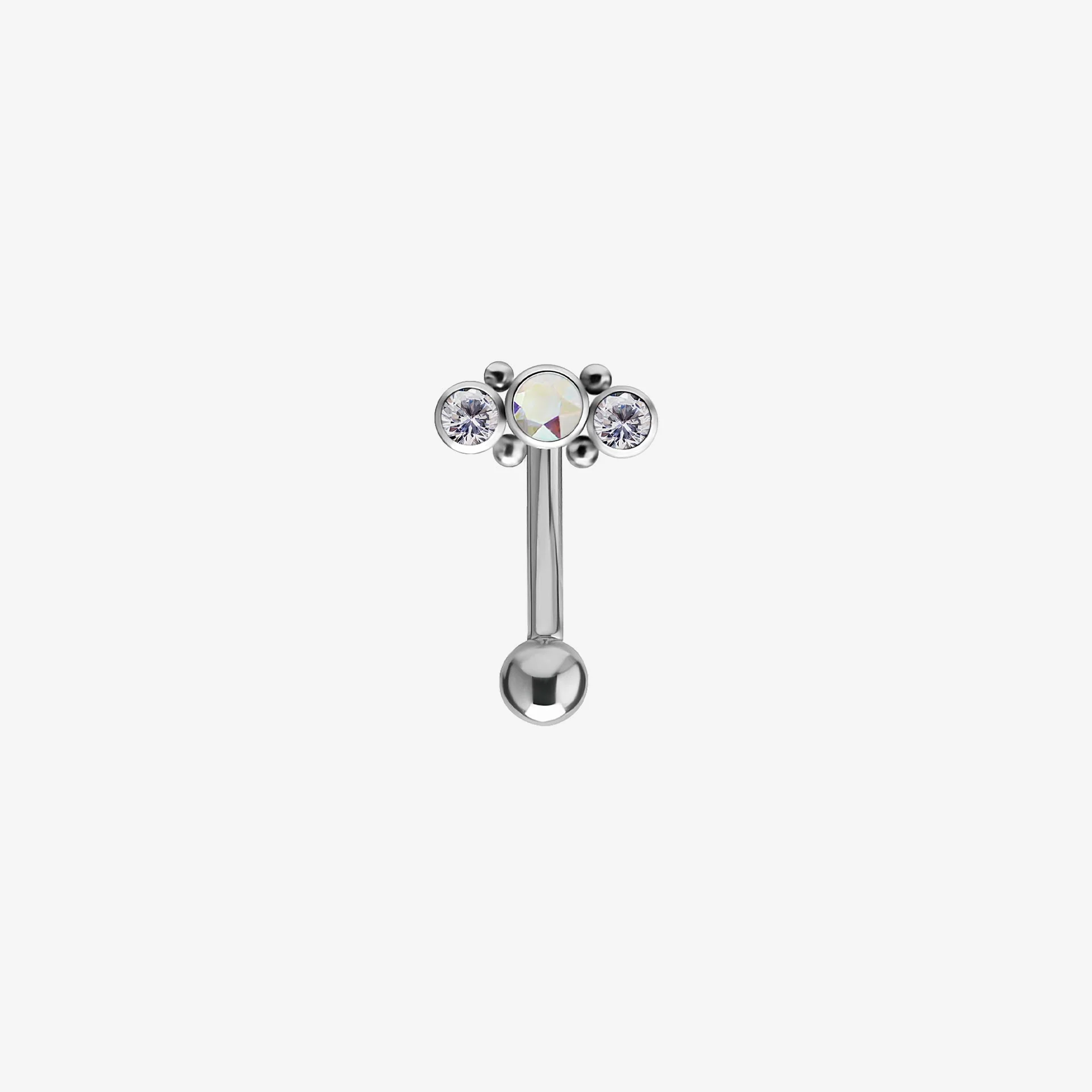 Piranha Eyebrow Bow 3 Crystals Titan Highline