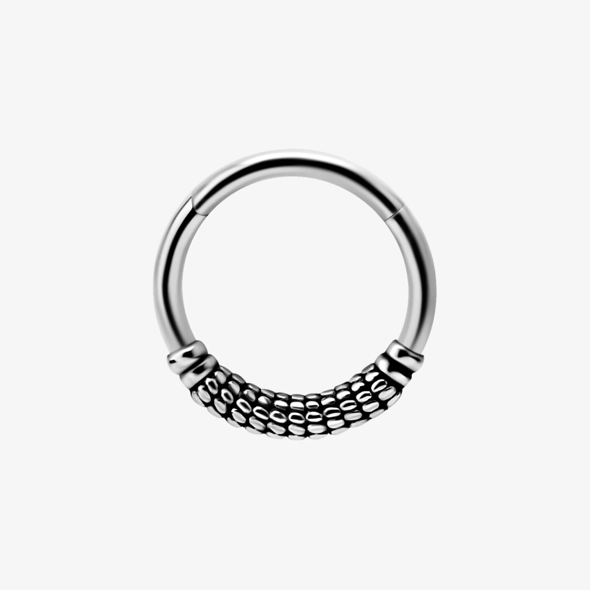 Piranha Argola Hinged Tribal Ethnic Steel Basicline
