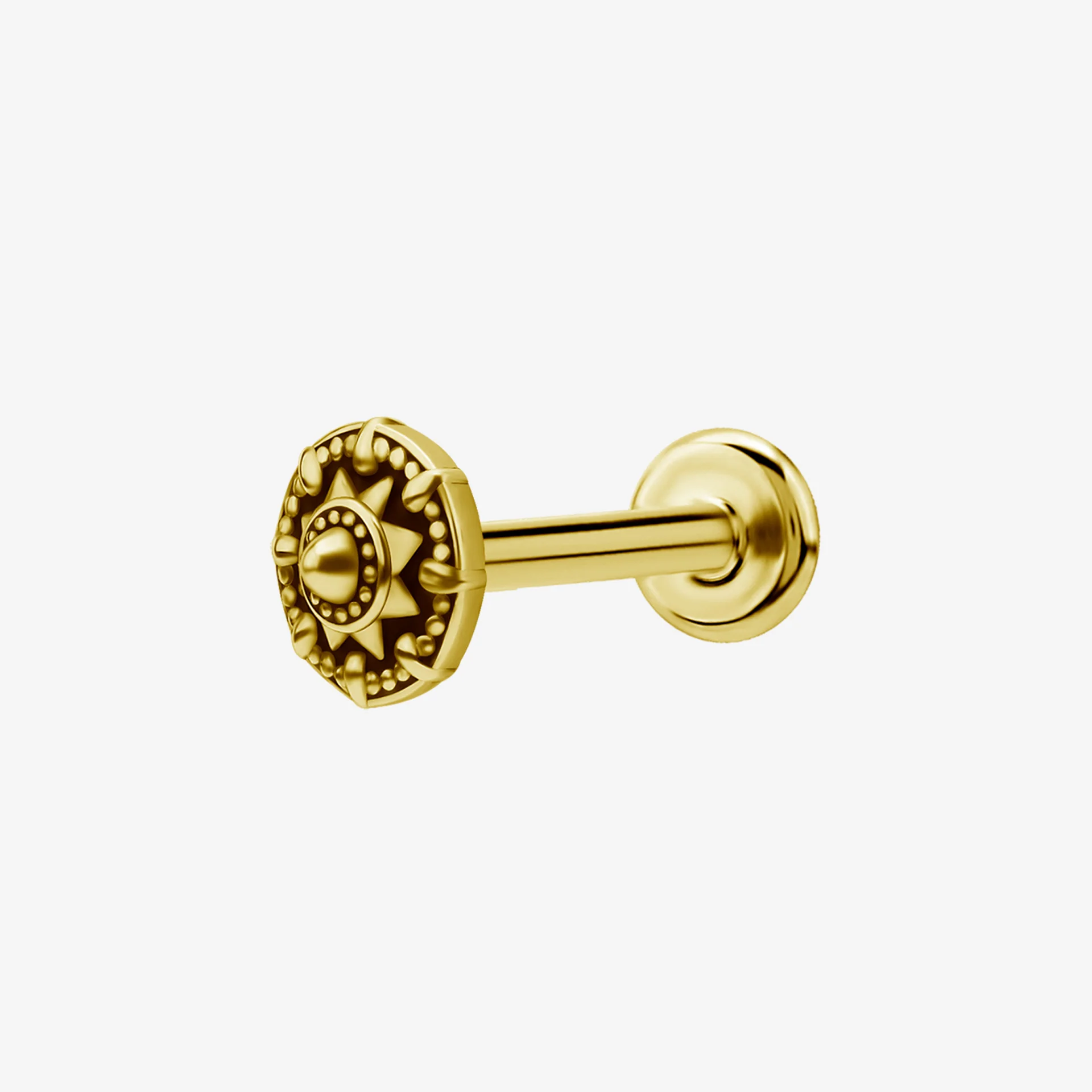Piranha Labret Compass Star Steel Zirconline