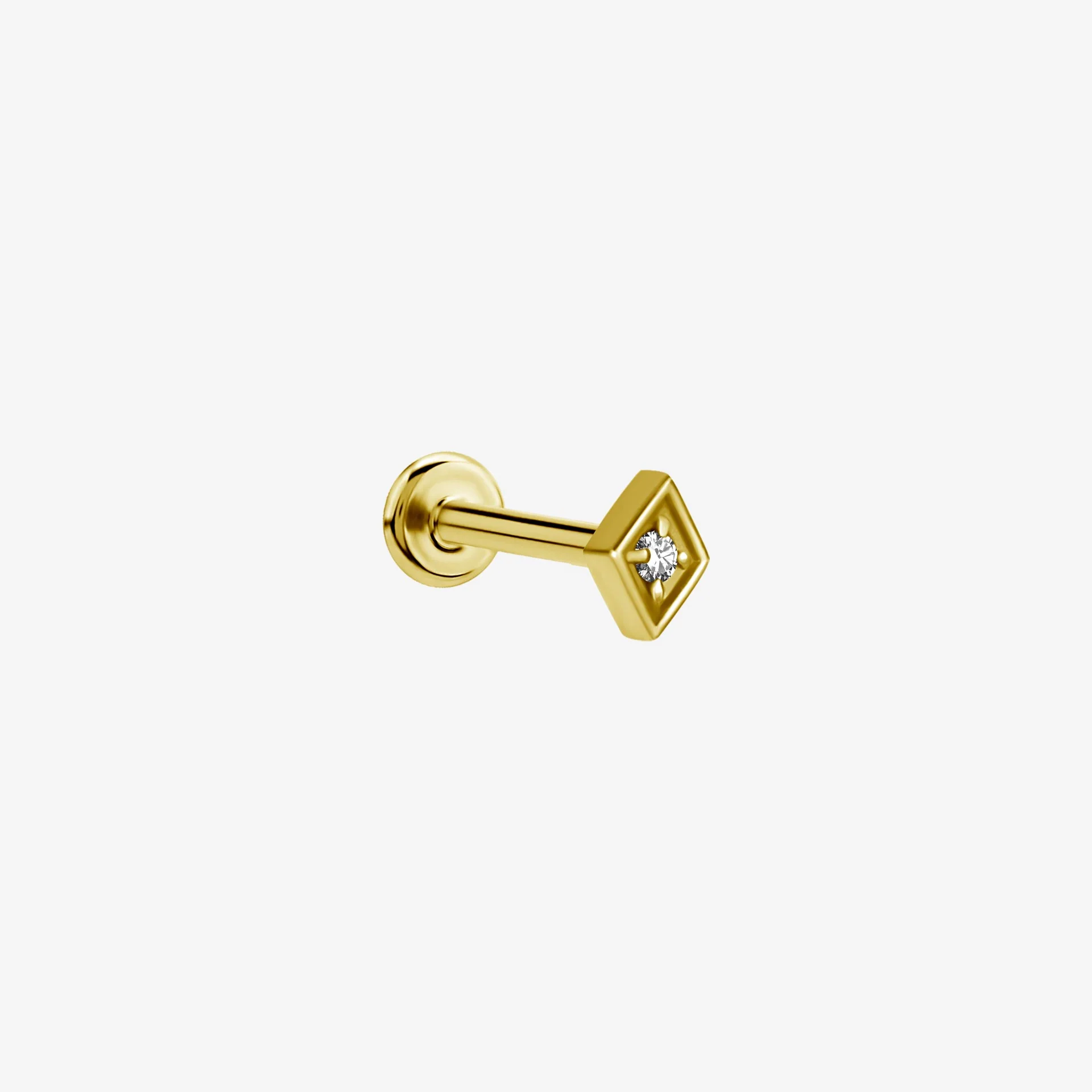 Piranha Labret Diamond Jewelled Steel Zirconline