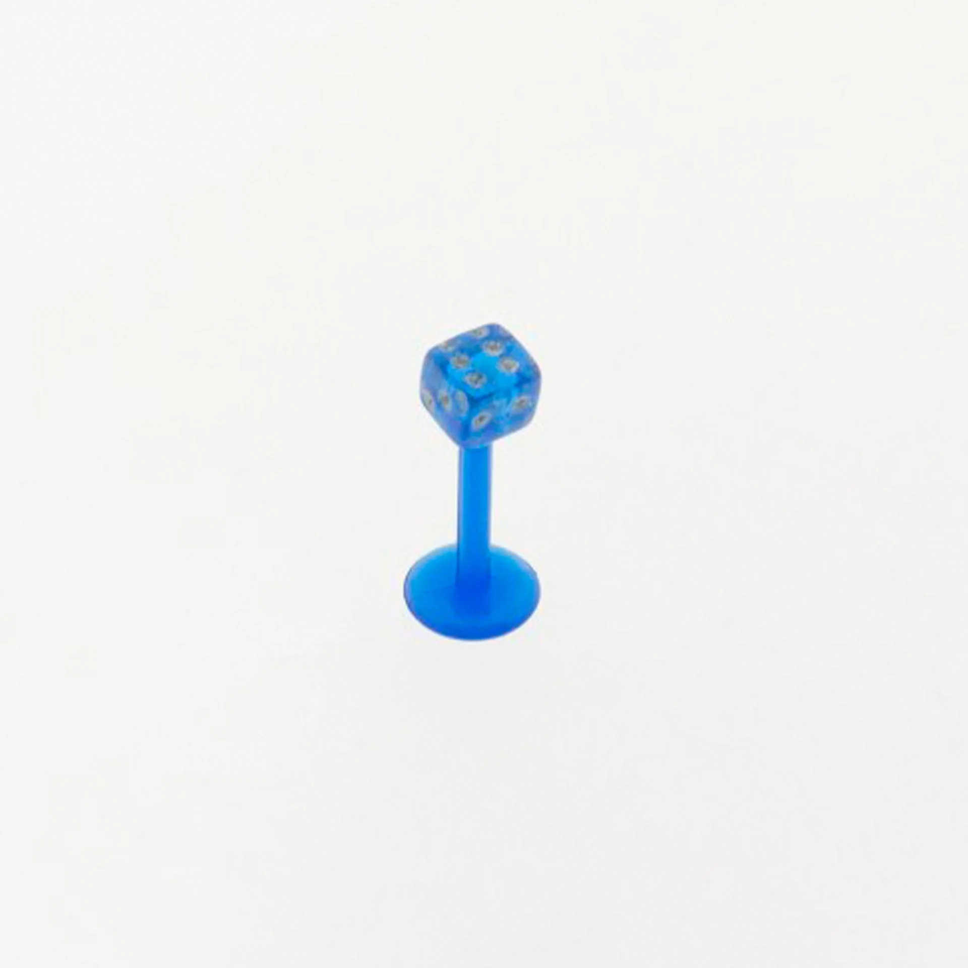 Piranha Labret Silicone Azul PTLA