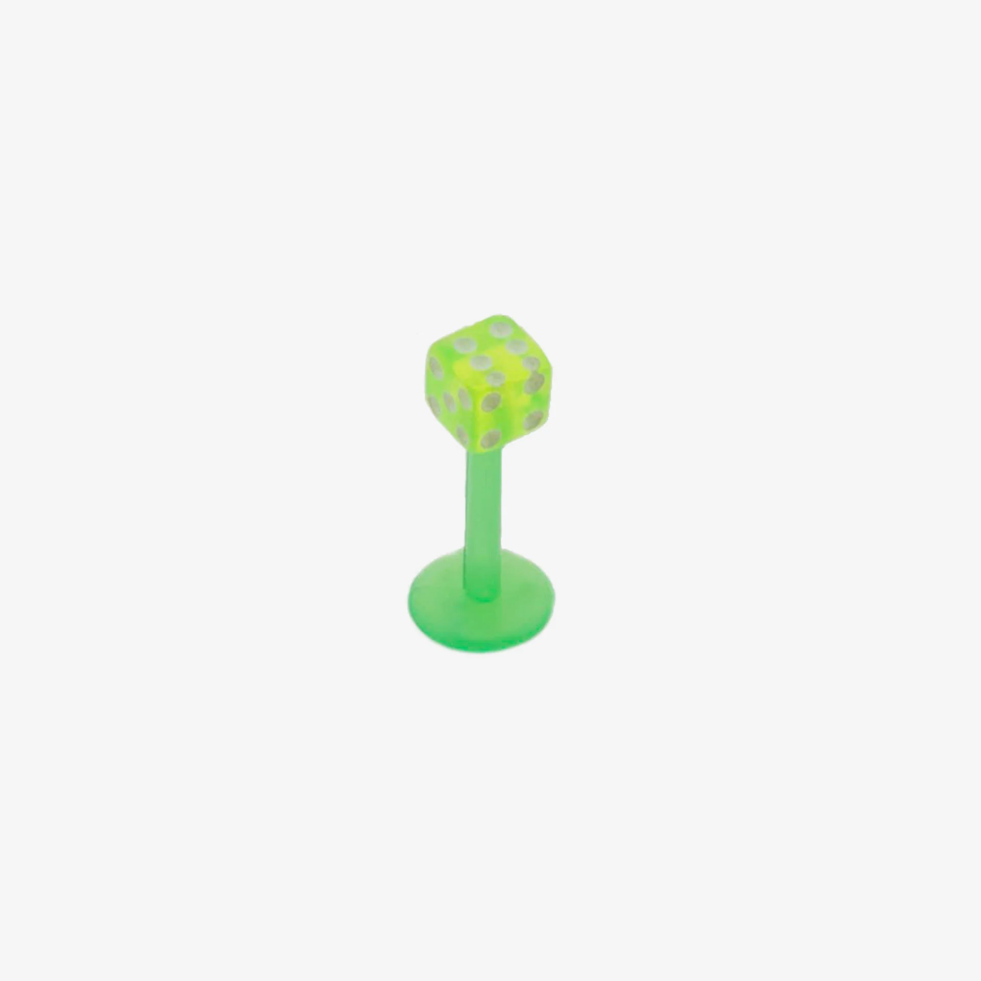 Piranha Labret Silicone Verde PTLA