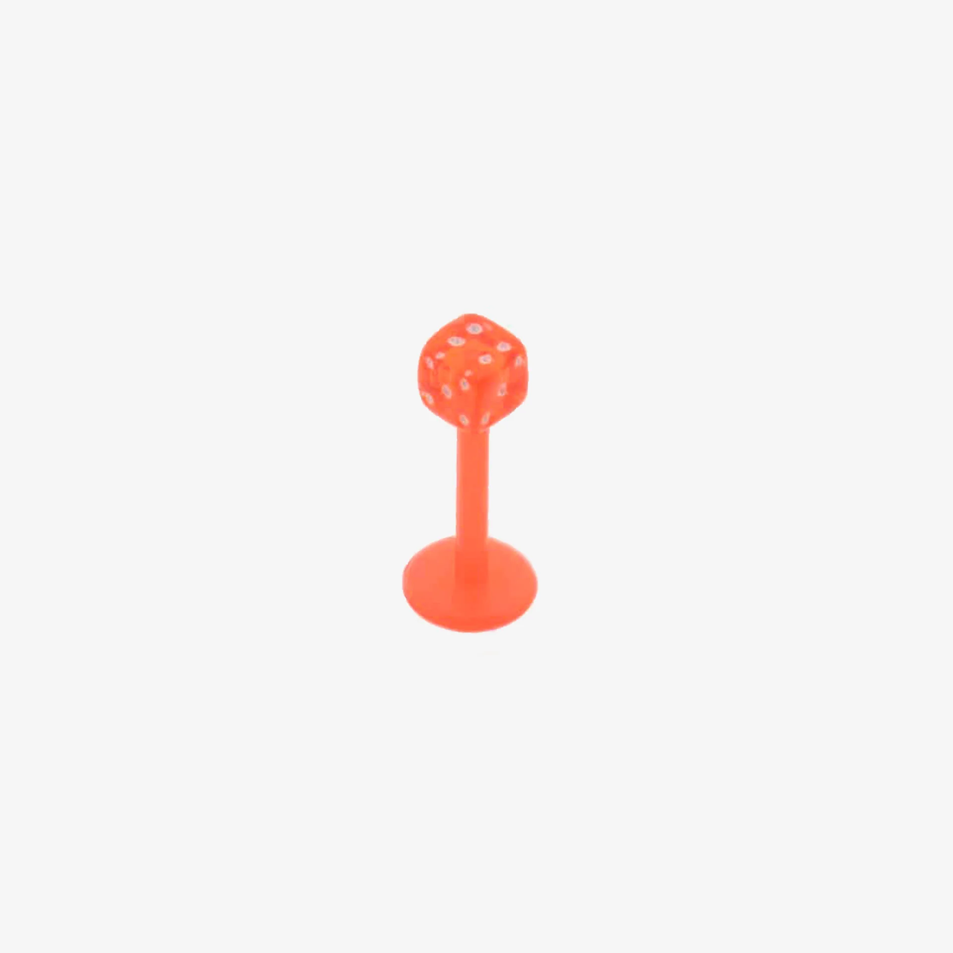 Piranha Labret Silicone Vermelho PTLA