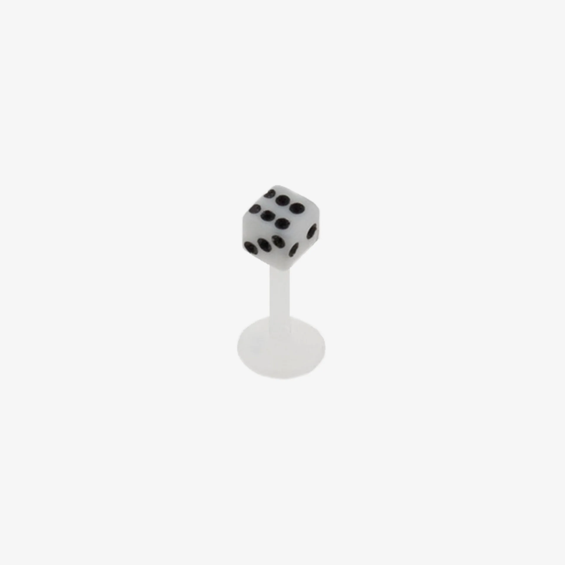 Piranha Labret Silicone Branco PTLA