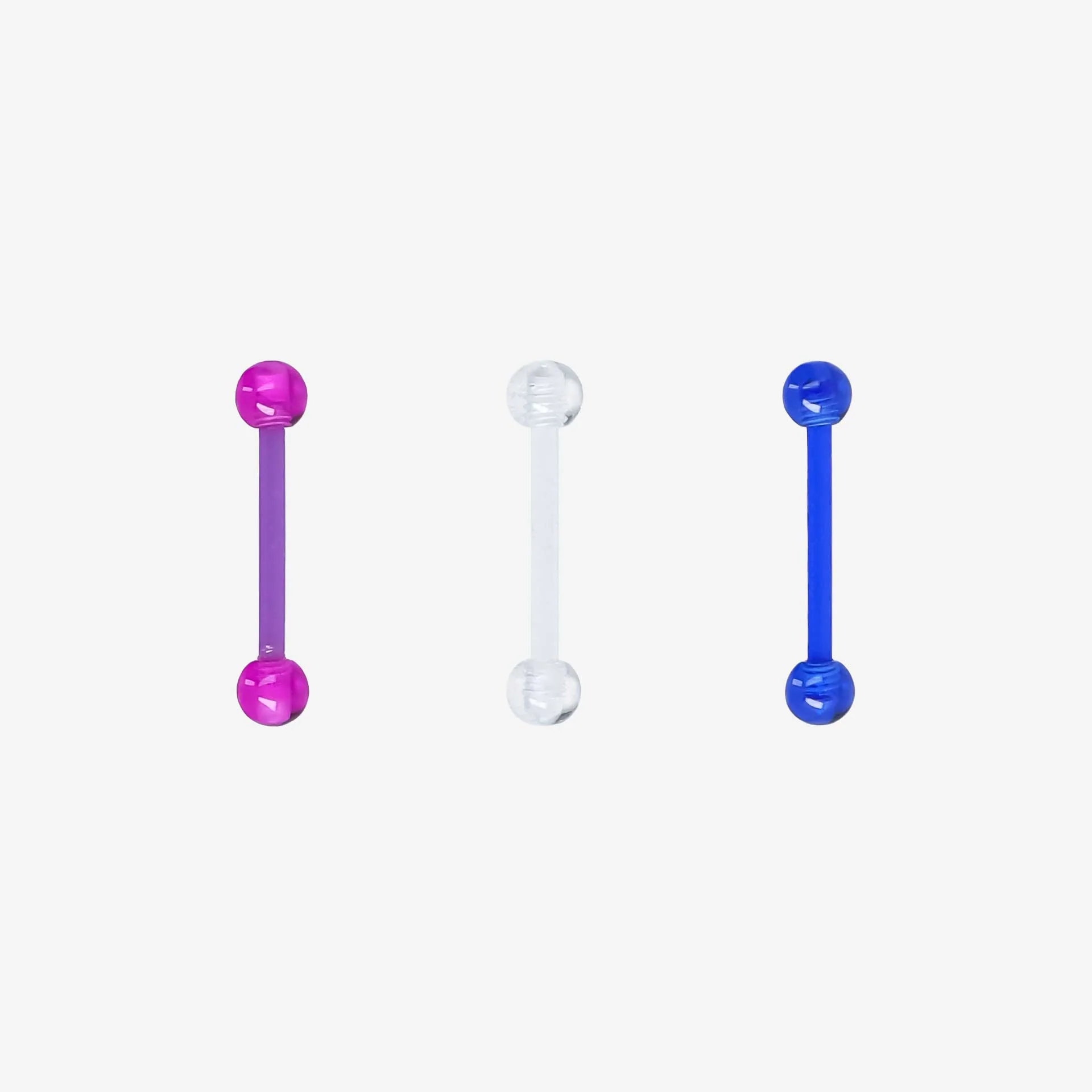 Piranha Mini Barbell Silicone Colorido