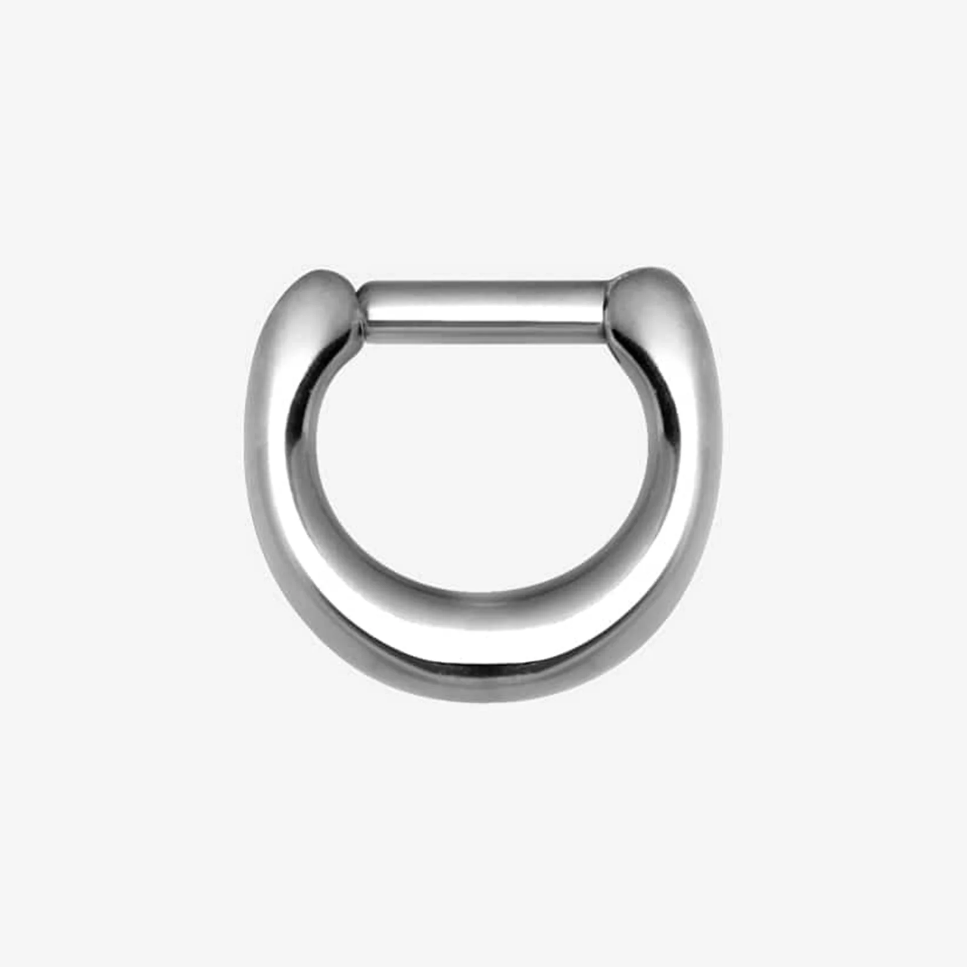 Piranha Septum Oval Clicker Steel Basicline
