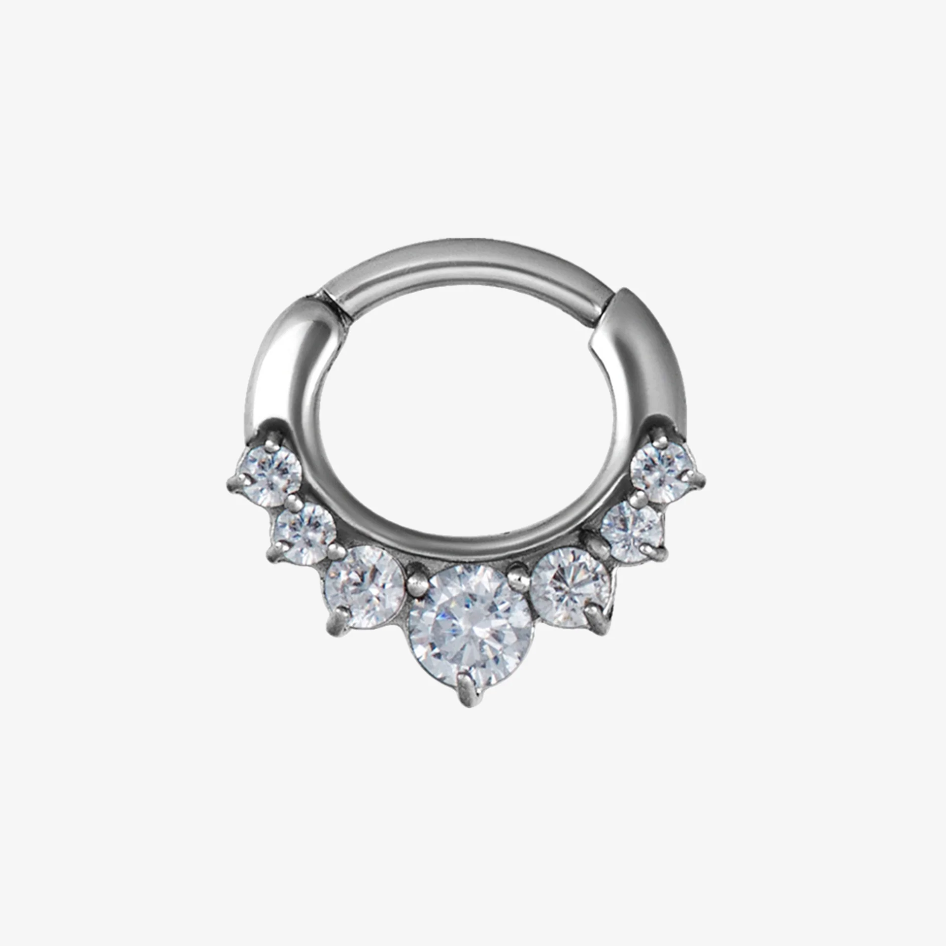 Piranha Septum Sparkling Large Steel Basicline