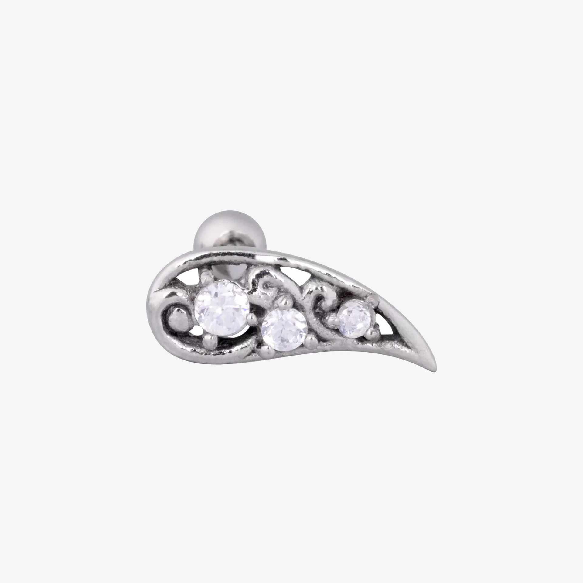 Wildcat Earbarbell Flower Steel Basicline