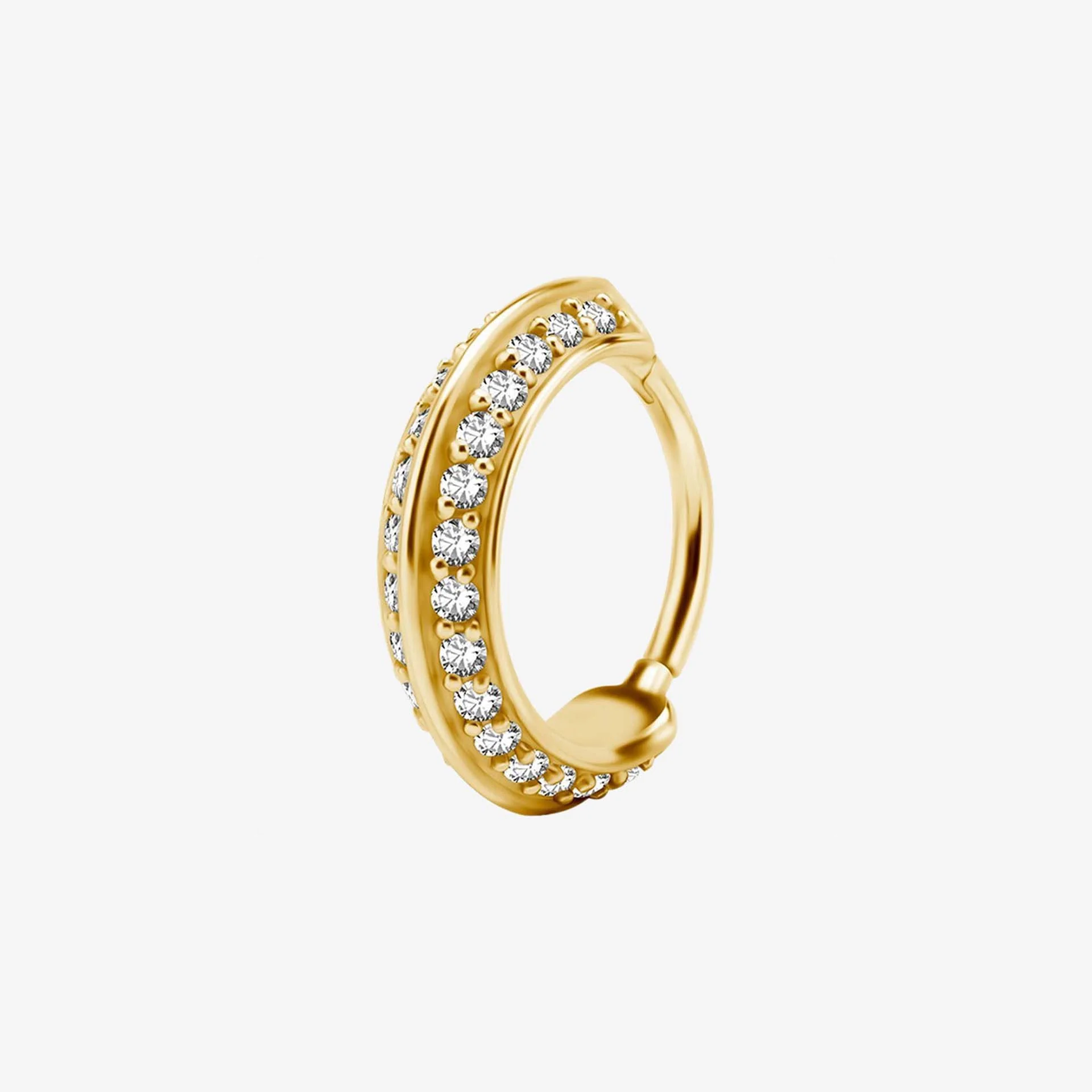 Wildcat Argola Double Jewelled Steel Zirconline