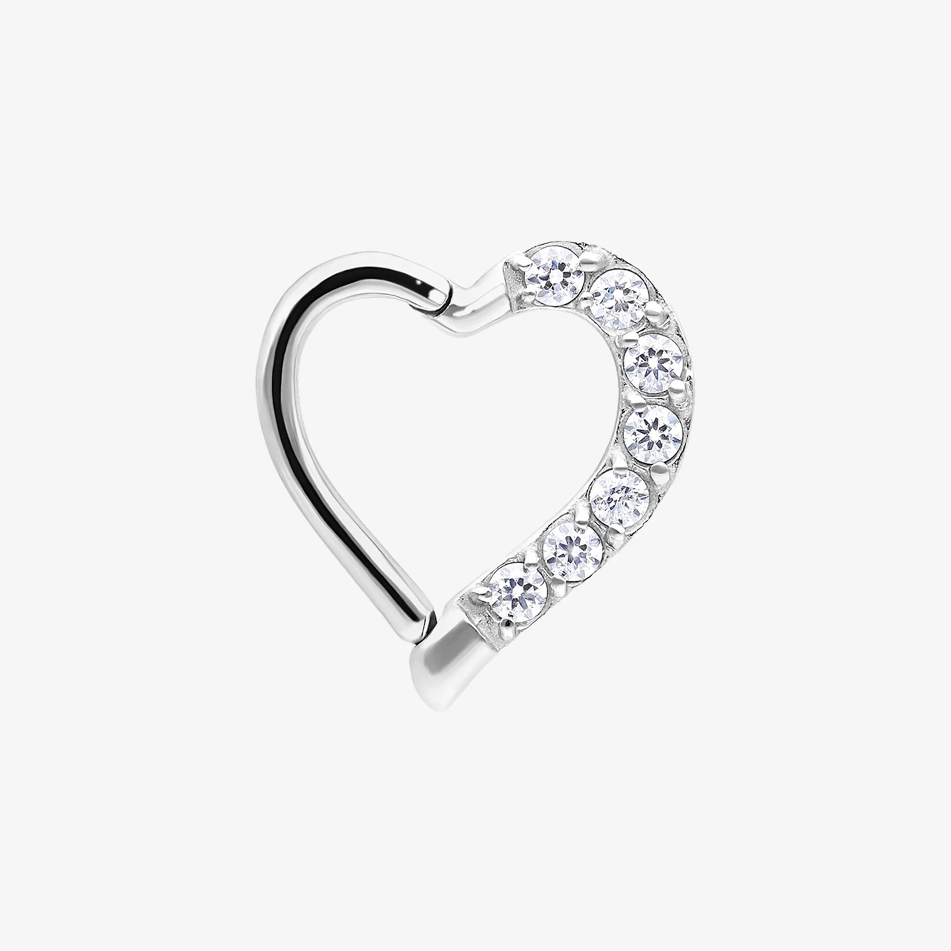 Wildcat Argola Multi Jewelled Heart Steel Basicline