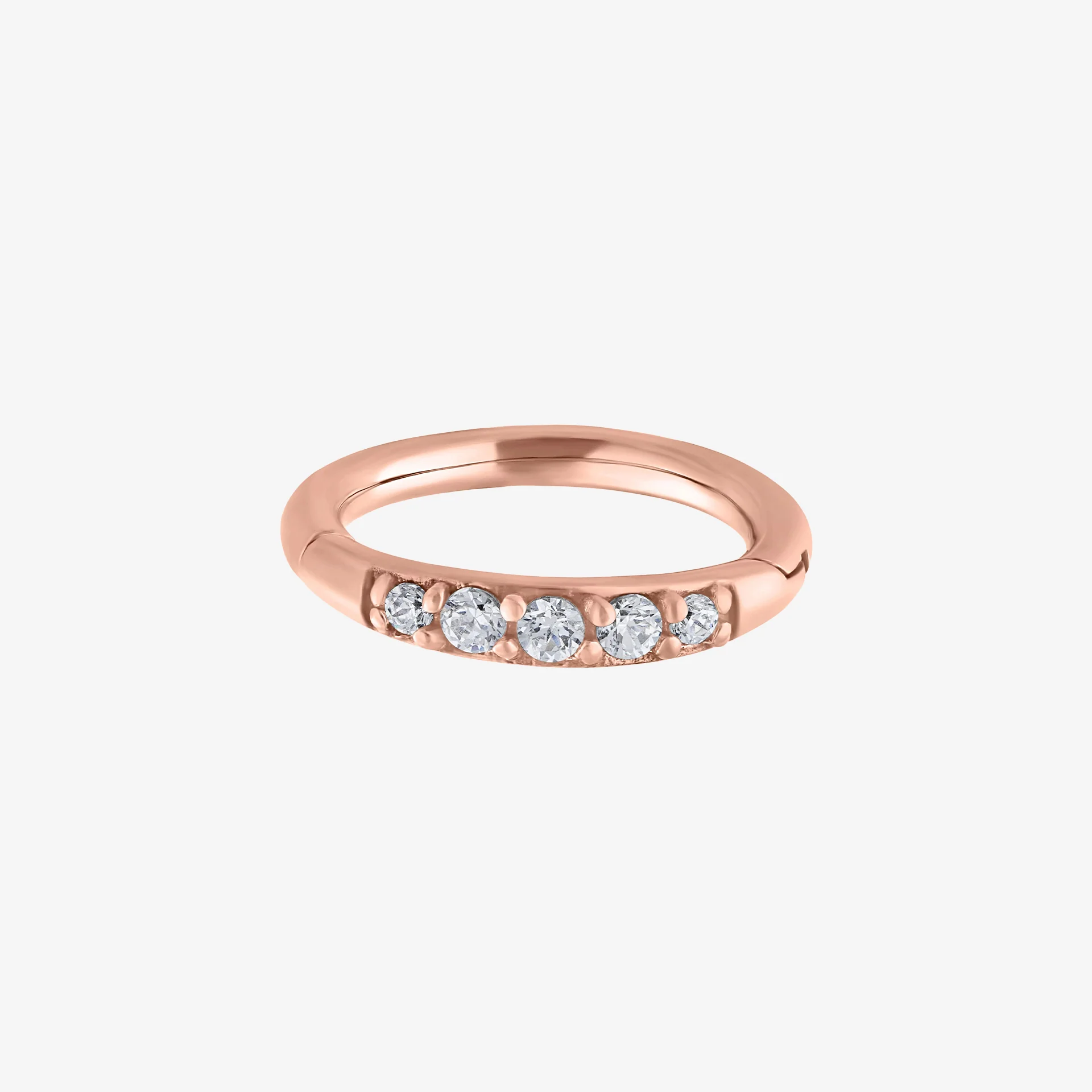 Wildcat Argola Pave Setting Crystal Top Steel Roseline