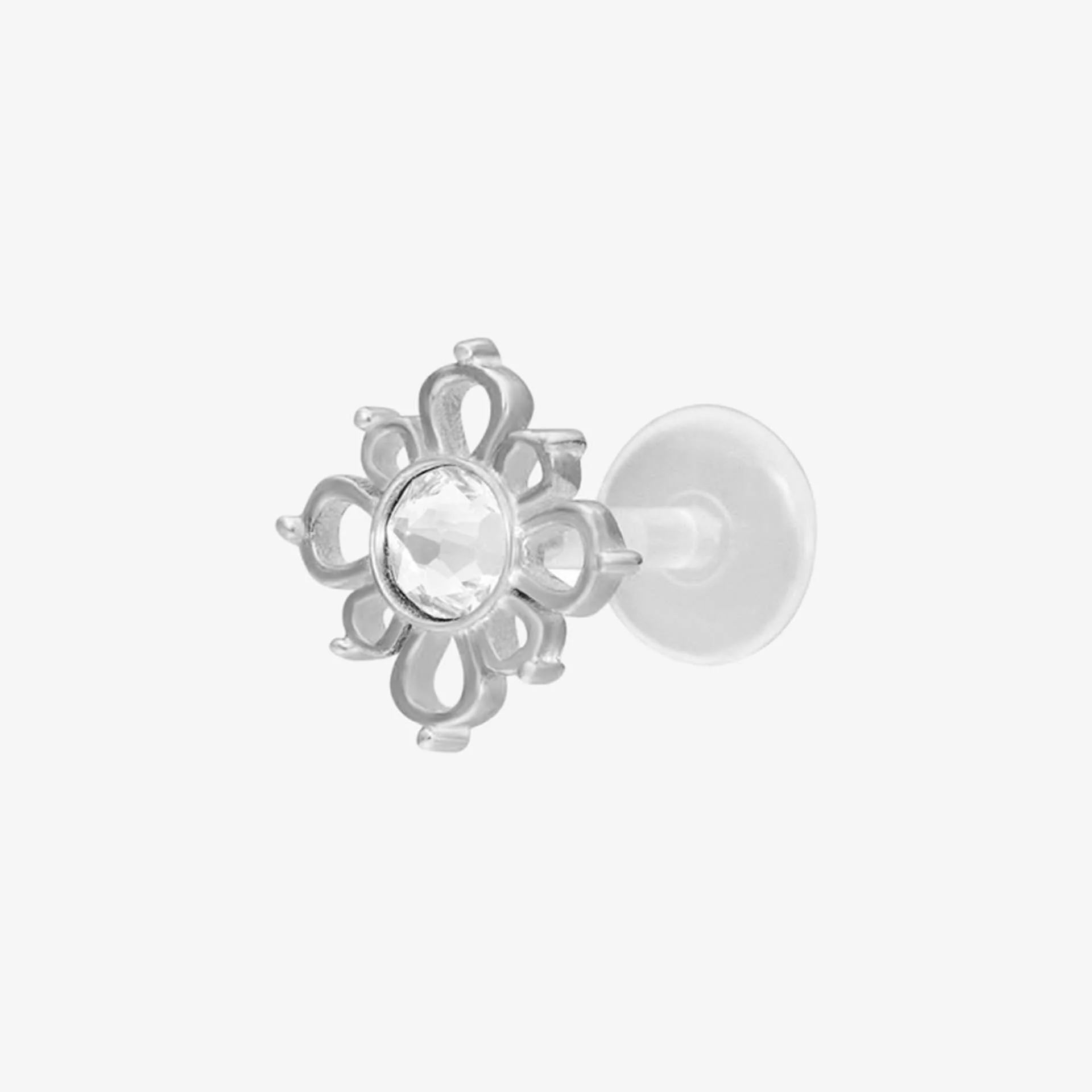 Wildcat Labret Oriental Sun Push-Fit Bioplast Silver
