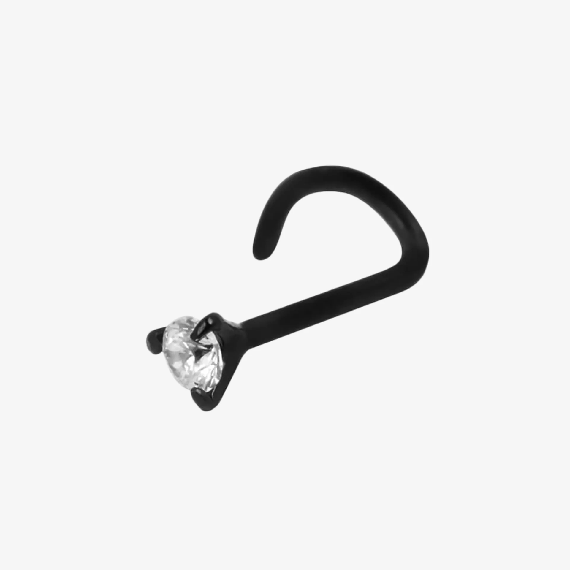 Wildcat Nose Curved Steel Blackline com Pedra Branca